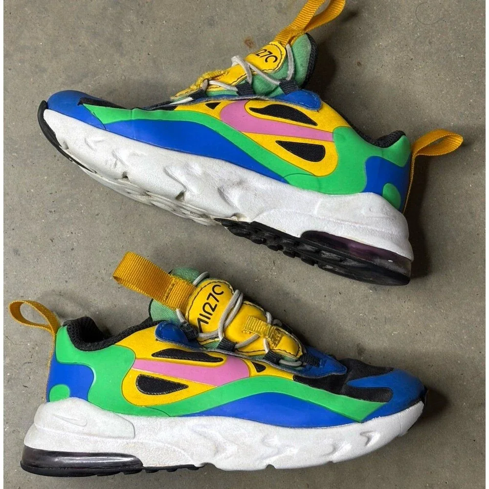 Nike Air Max 270 RT React Toddler Kids Size 9C Athletic Sneaker CU4676-001
